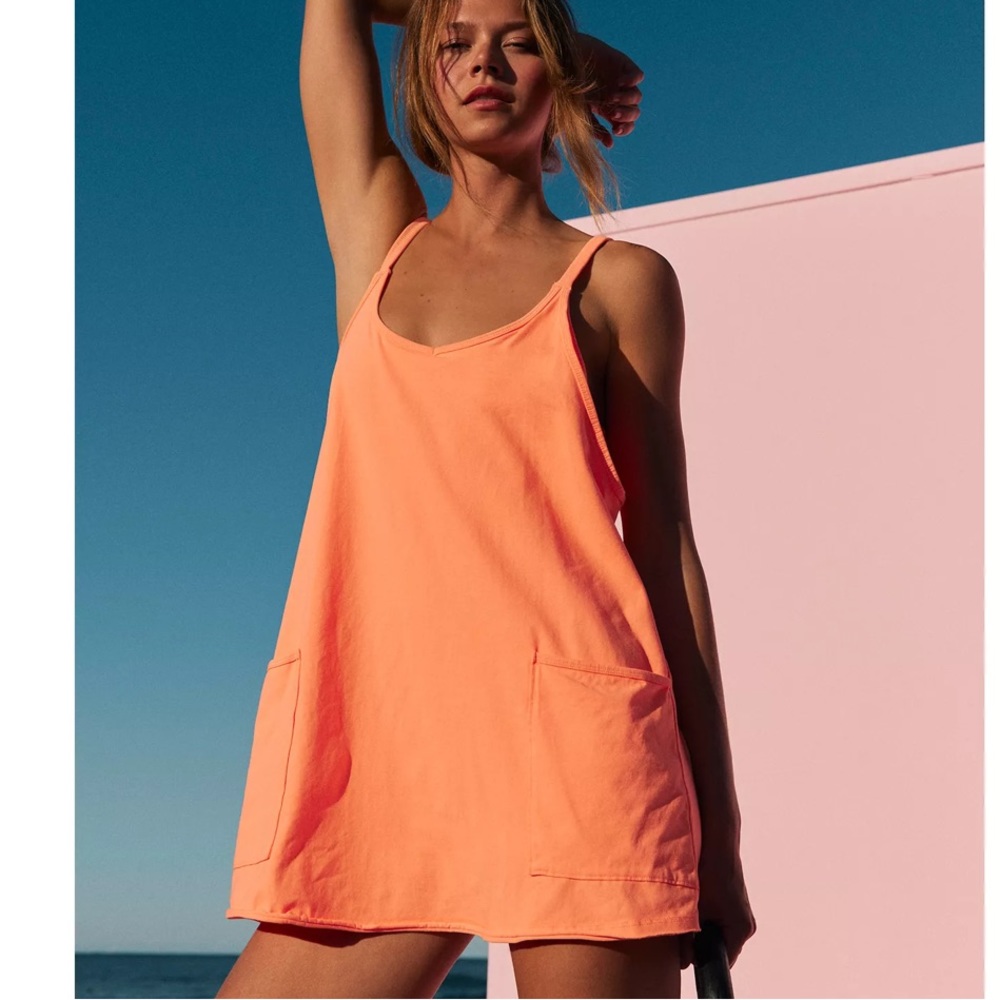 Free People Movement Hot Shot Mini Dress Watermelon M